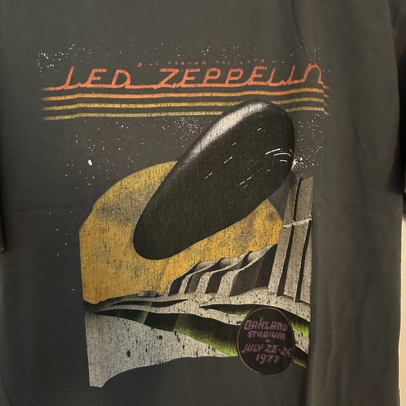 VINTAGE ROCK TEE: Led Zeppelin, Mens L - Picture 2 of 2
